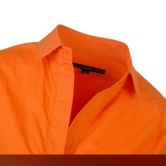 French Connection Rhodes Poplin Shirt. Size Large. - Picture 4 of 9